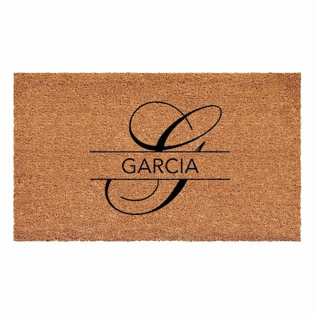 Calloway Mills Personalized Door Mat, Black, Natural, 24 in W x 36 in L 110812436